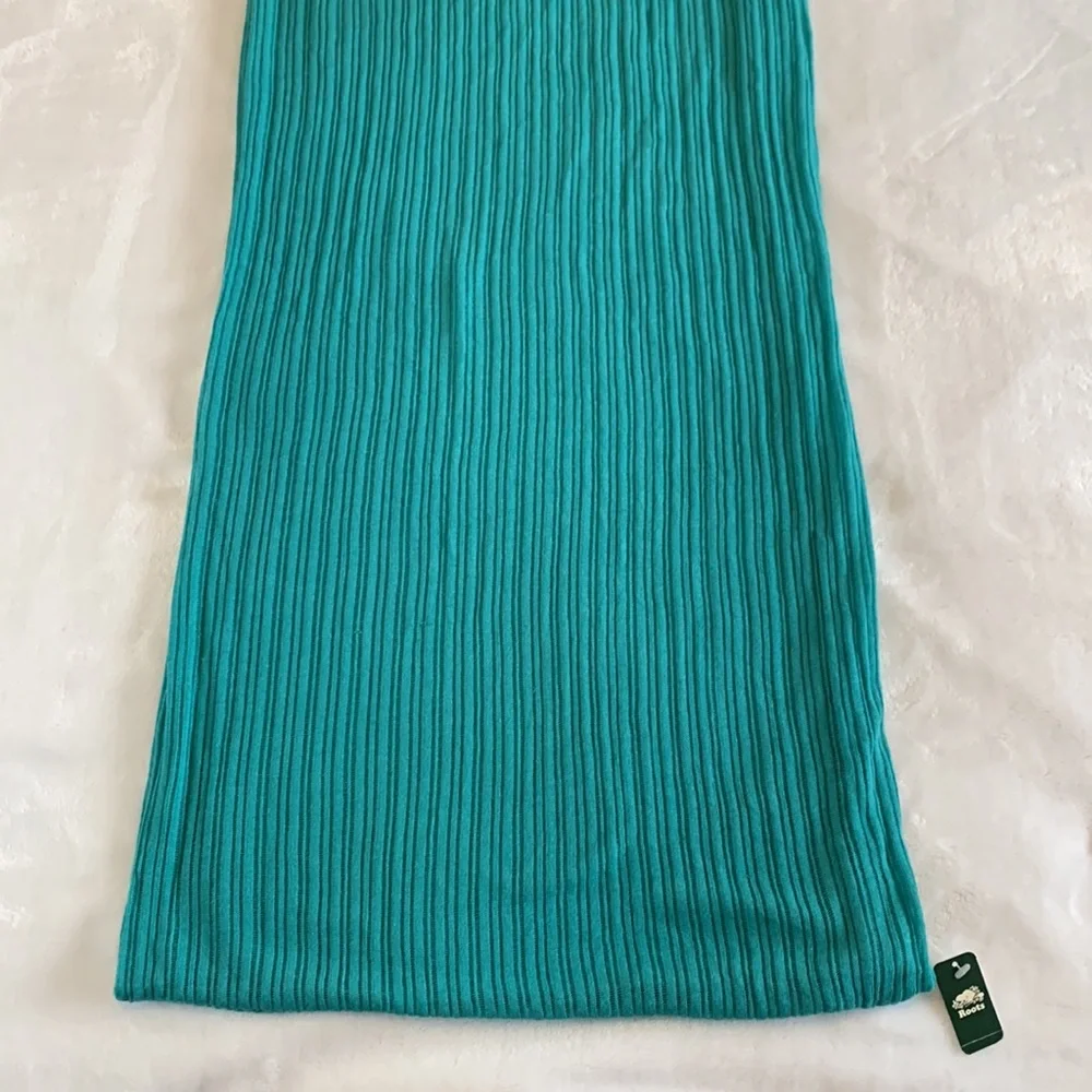 Roots Ribbed Knit Infinity Scarf